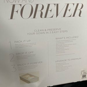 New David’s Bridal Wedding Gown preservation kit